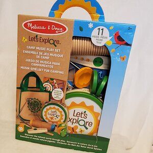 Brand New! 10-piece Melissa & Doug Camp Music Play Set